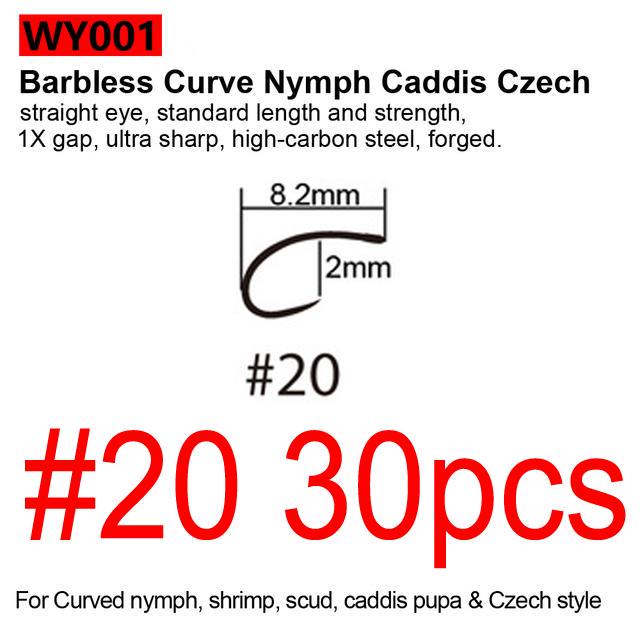 Черные никелевые крючки для завязывания мушек Bimoo, 30 шт./упак., крючки для завязывания мушек Nymph Stonefly Emerger Streamer Caddis, сухие крючки для мушки, крючки для ловли форели