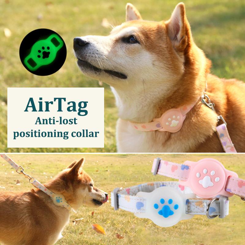 Pet Collar Cat Airtag Silicone Paw Case Anti-Lost Tracking Collar Cat Accessorie