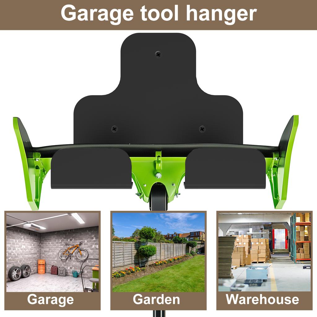 Wall Mounted Garden Trimmer Rack Heavy-duty Garage Power Tool Grass Trimmer Bracket Hanger Rack Stainless Steel Garage Organizer