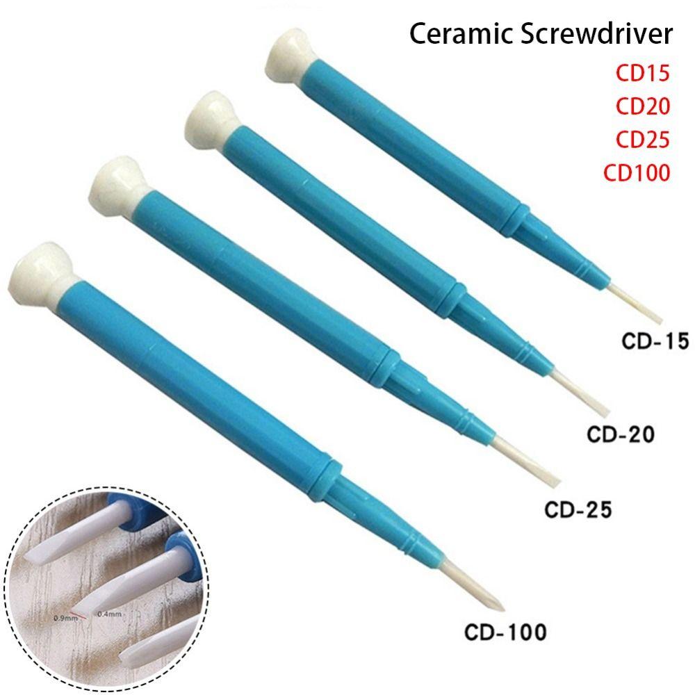 1Pcs Antistatic Screw Driver Non-Conductive No-Magnetlc Slotted Cross Screwdriver