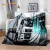 HD Man Truck Lorry 3D Печать Мягкие фланелевые одеяла, Плед Удобное одеяло для пикника Кровати Диваны Дома Спальня Подарки