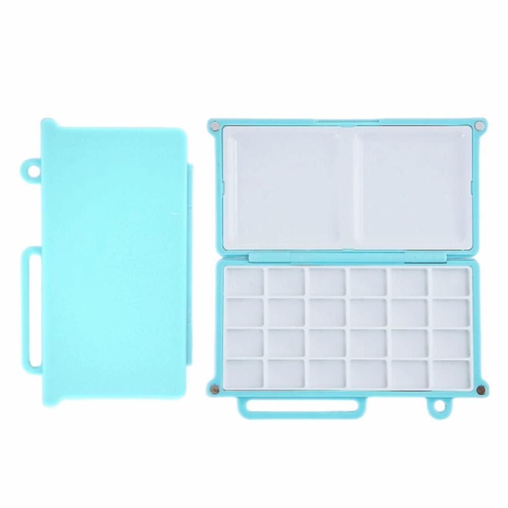 Magnetic Travel Painting Tray Mini Empty Paint Palette Compact Watercolor Paint Box  Artist