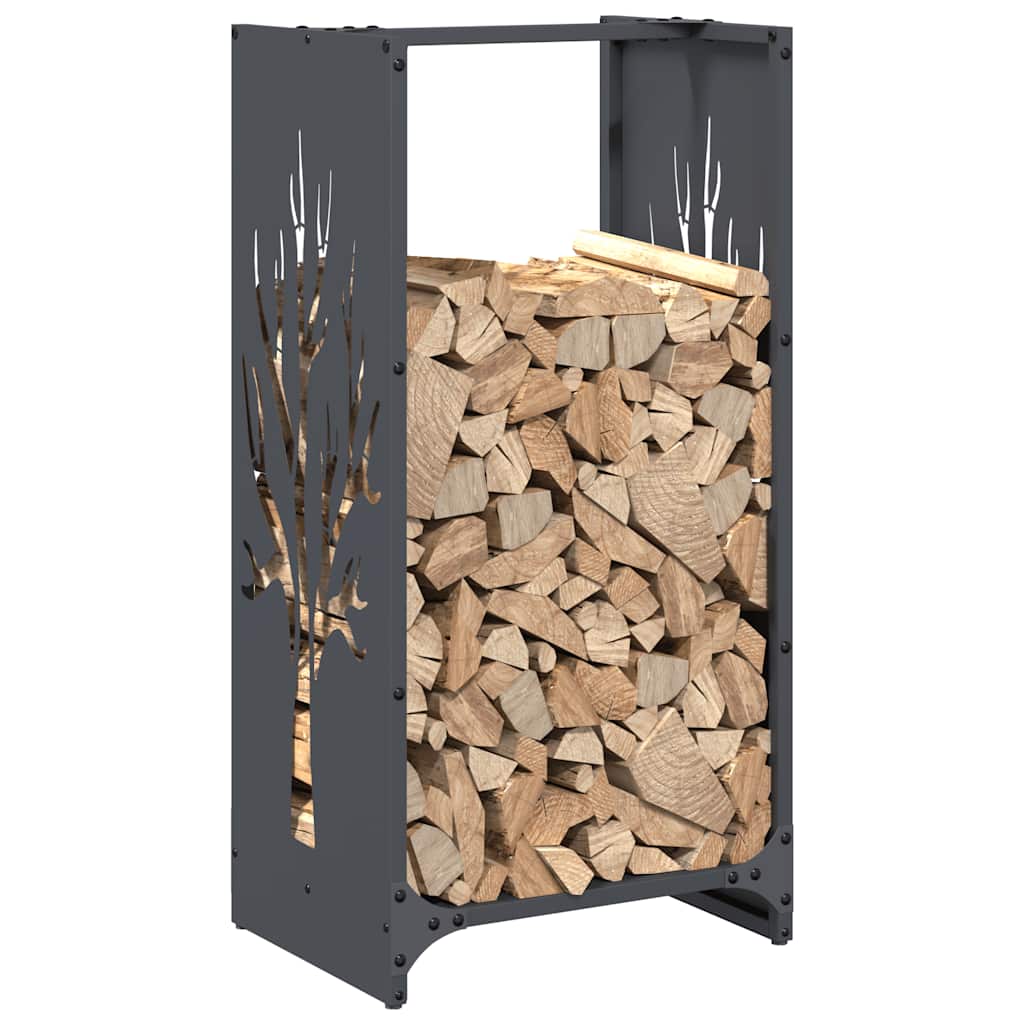 Firewood Rack Anthracite Grey 40 x 30 x 80 cm Cold Rolled Steel