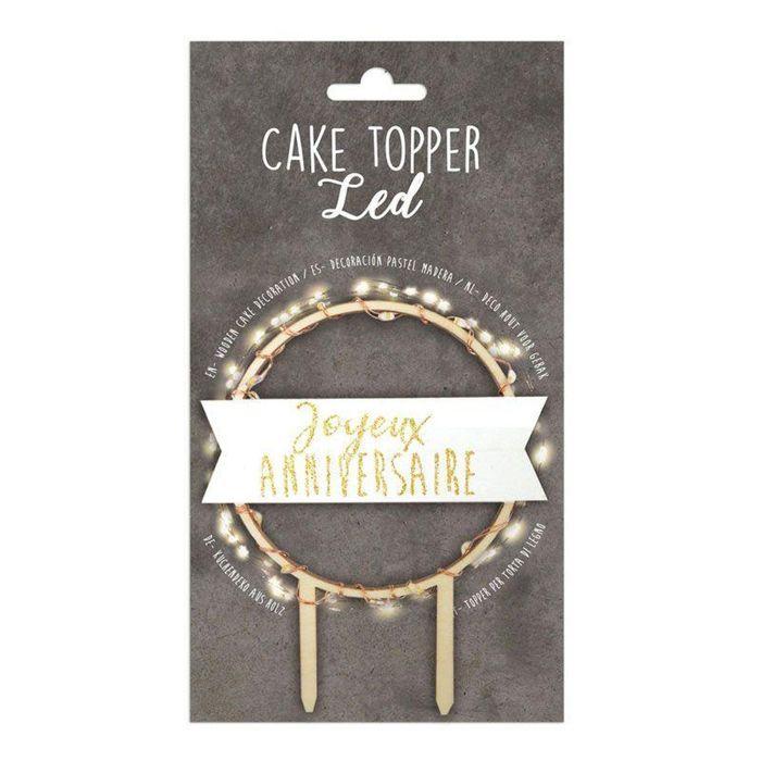 Cake Toppers LED - SCRAP COOKING - Joyeux Anniversaire - Multicolore - Enfant - Mixte