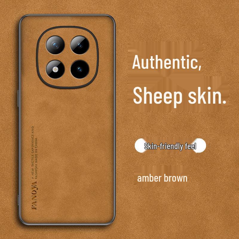 Совместимый чехол из овчины для телефонов Redmi Note 15/15 Pro+/15C, Note 14, 15 Pro/Pro+, K60 и K70