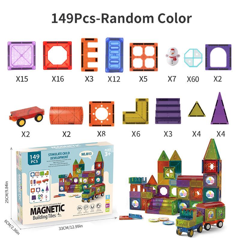 Children'S Early Education Toy Magnetic Piece Pipe Magnet Building Block Pure Magnetic Set Source Factory Puzzle