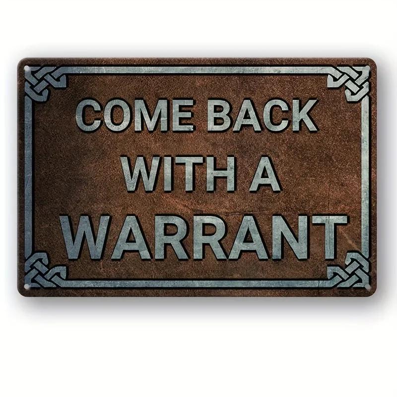 Exclusive Vintage 3D “Beware” Metal Sign - Premium Quality Metal with Eye - Catching 3D Design, Ideal Wall