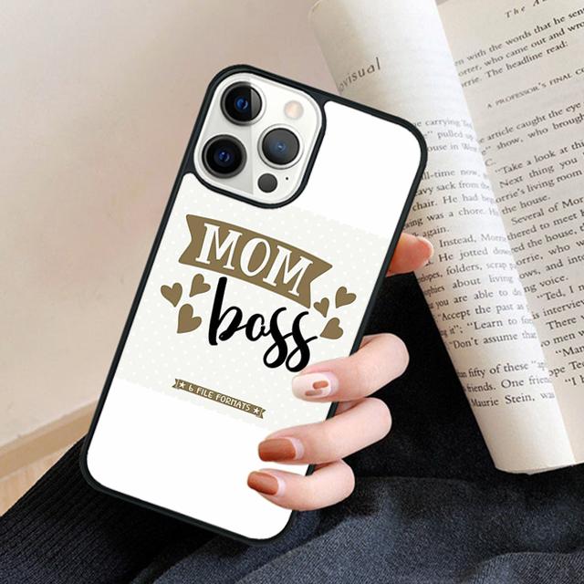 Чехол для телефона Жена Мама Босс Для iPhone 17 Air 16 15 14 Plus для apple 16 11 12 13 Pro Max coque
