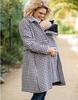 Maternity Baby String Compatible Maternity LARSON Houndstooth [Seraphin] Coat, Coat, Women's