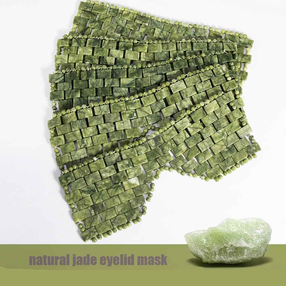 Natural Jade Face Eye Mask Hot/cold Stone Therapy Massage Tool Home Beauty SPA Salon Skincare Beauty Massager