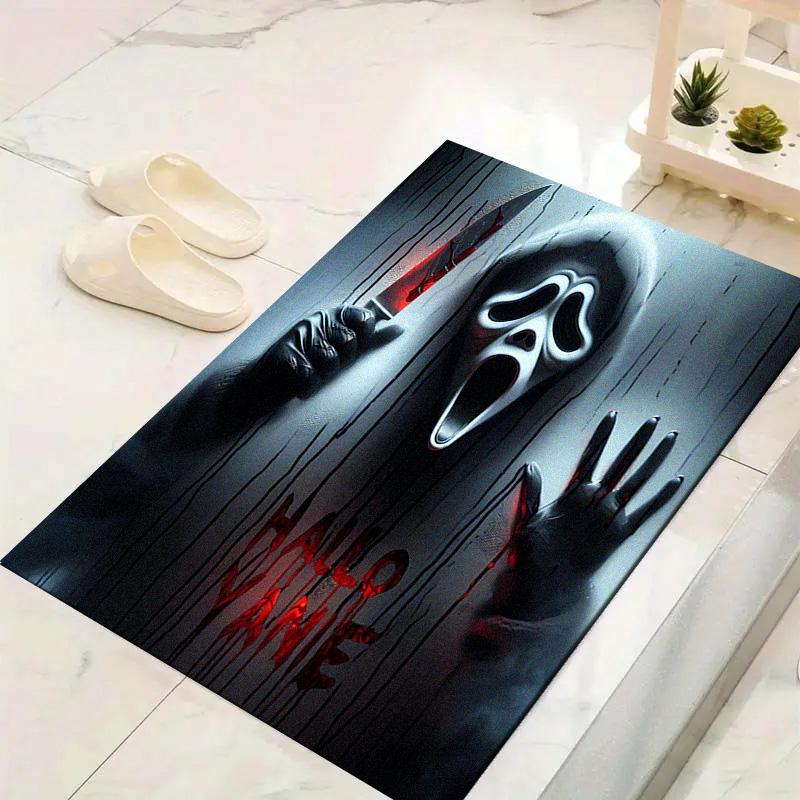 Horror Killer Carpet Rug for Living Room Bedroom Home Sofa Decoration,Kids play Non-slip Floor Mat