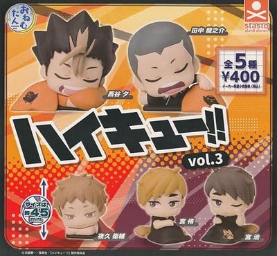 Onemutan набор из 5 Подставок-камней Гача Капсульная игрушка Haikyu!! т.3 [Полные типы]