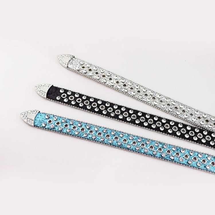 Девушка Блестящий Пояс Уличные Танцы Джинсовый Ремень Декоративный Ремень с Шипами