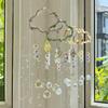 New Crystal Sun Catcher Cloud Window Wind Chime Hanging Rainbow Prism Pendant Jewelry Home Garden Decoration Festival Gifts