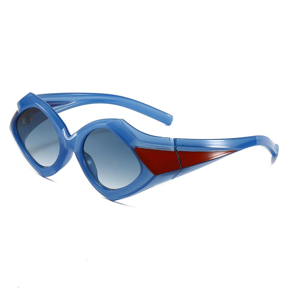 Durable High Quality High End Designer Style Retro Trendy Edgy Punk Oversized Female For Both Male Sun Glasses