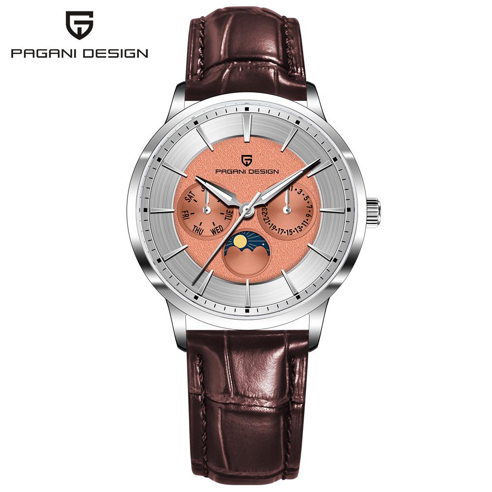 PAGANI DESIGN New Multifunctional Men Quartz Watches 100M Waterproof Top Brand Luxurys Sapphire Glass Moonphase Watch for Men