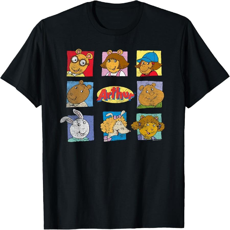 Футболка с логотипом Arthur & Friends в сетку