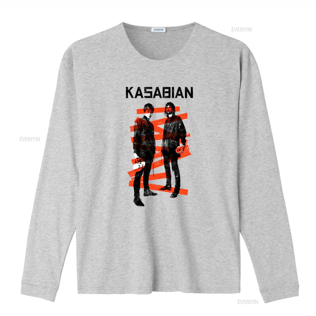 Kasabian T shirt Rock Band XXFB vintage Washed designer clothes Unisex graphic Casual Stretched Breathable Soft Slightly