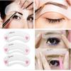 60pcs/20 Set Eyebrow Stencil Stencil for Eyebrows Makeup Clear Durable Drawing Template Assistant Card