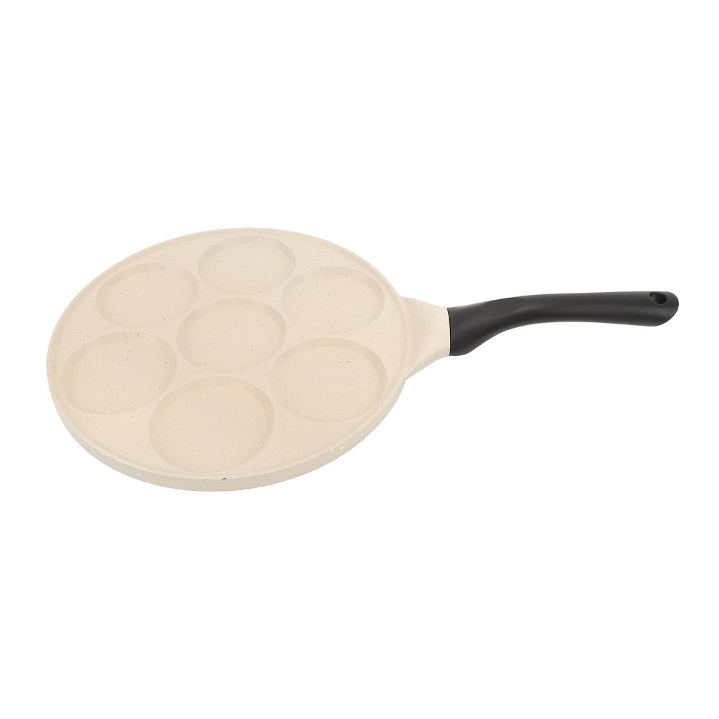 Сковорода для блинов из алюминиевого сплава с антипригарным покрытием и эргономичной ручкой для яиц, гамбургеров и завтраков