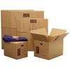 Box Bank Cardboard Moving Set for 2 To 3 People Cardboard Boxes Futon Craft Tape 15 (10 Large/5 Medium), Bag, ZH18-0015-a2