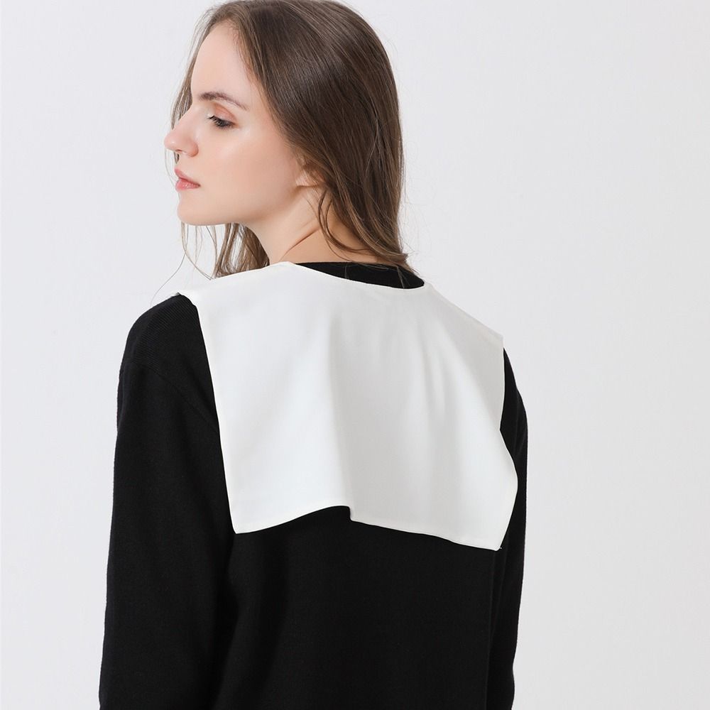 Women Detachable Chiffon Classic Blouse False Collar Lapel Clothes Accessories Shirt Fake Collar