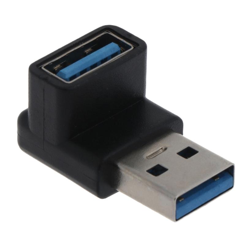 Новый 90-градусный адаптер-разъем USB 3.0 A папа-мама под прямым углом USB-штекер для ноутбука/ПК