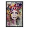 Twarz Kobiety Z Wiankiem Twarz Kobiety Z Wiankiem, 70X100 Cm, Bez Ramy, Płótno Premium Na Blejtramie