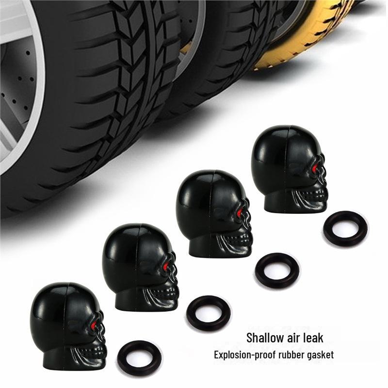 Крышка вентиля шины в виде черепа и короны — универсальная