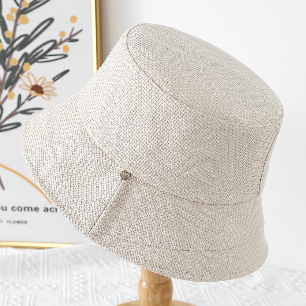 Women's spring and summer new sunscreen visor outdoor travel breathable basin hat shows small face versatile bucket hat
