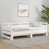 VidaXL Pull-out Bed White Solid Pine Wood 2x(80x200) Cm 820318