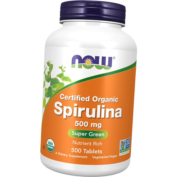 Спирулина, Spirulina 500, Now Foods  100таб (71128074)
