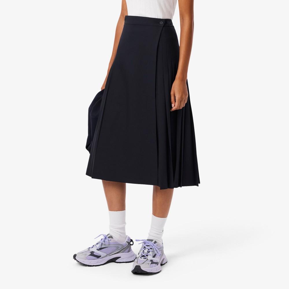 [lacoste] Women's Wrap Pleated Midi Skirt JF5406-55NHDE