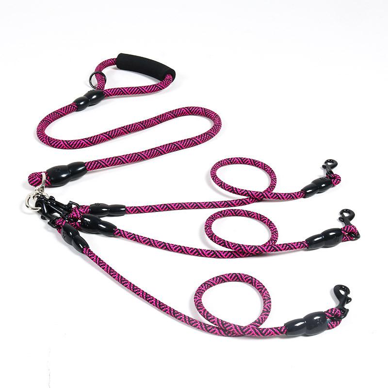 One Tow Three Pet Leash One Tow Two Tow Leash Walking Dog Leash Leash Multi head Double-head Removable