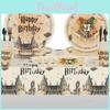 Magical Harry Potter Themed Party Disposable Tableware For Kids Birthday Celebrations