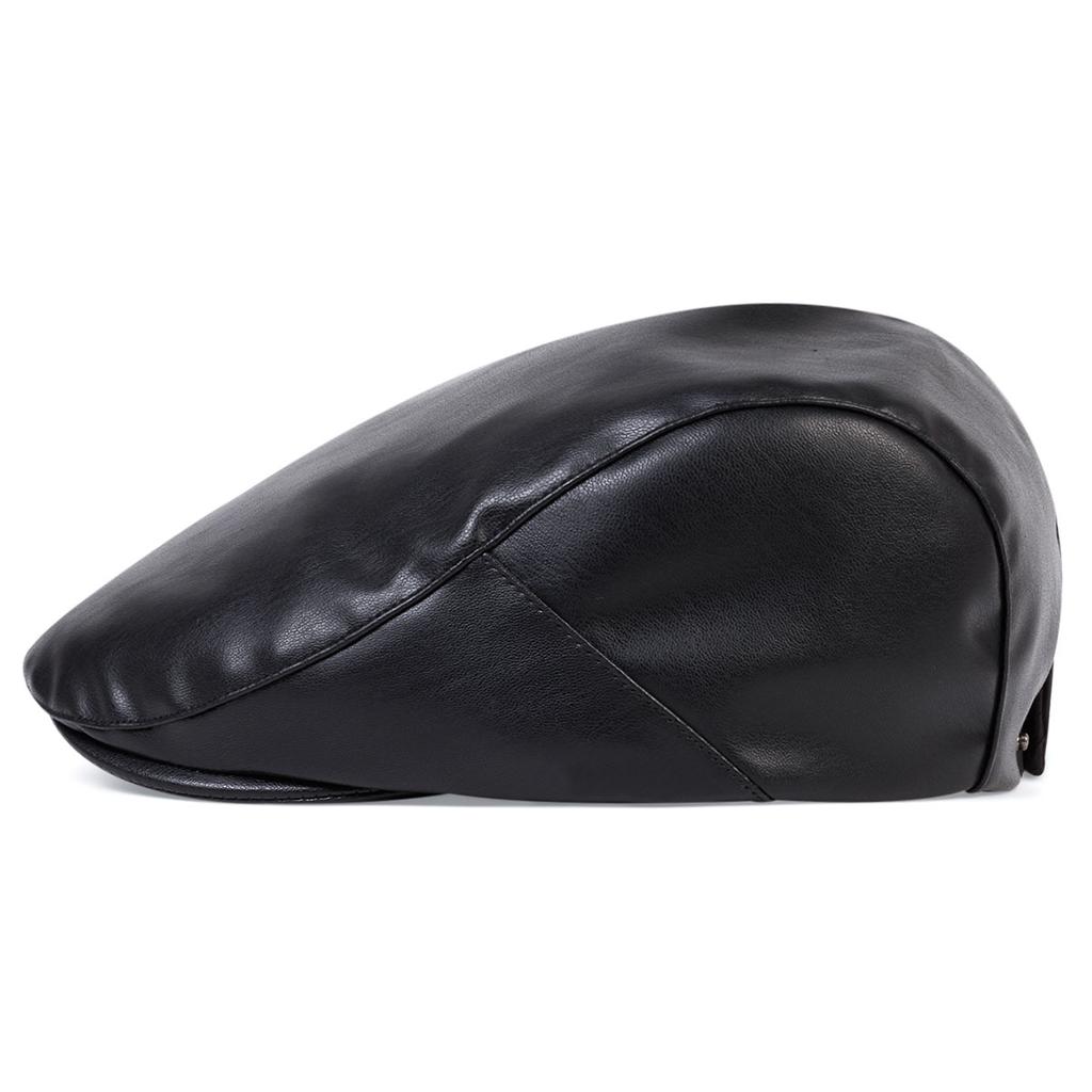 Мужская кепка из искусственной кожи Forward Hat, модная уличная ветрозащитная кепка-берет, классический стиль, кепки таксиста, газетчика, кепки с плоским верхом