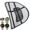 Breathable Mesh Car Chair Seat Back Support Massage Cushion Lumbar Brace Pad