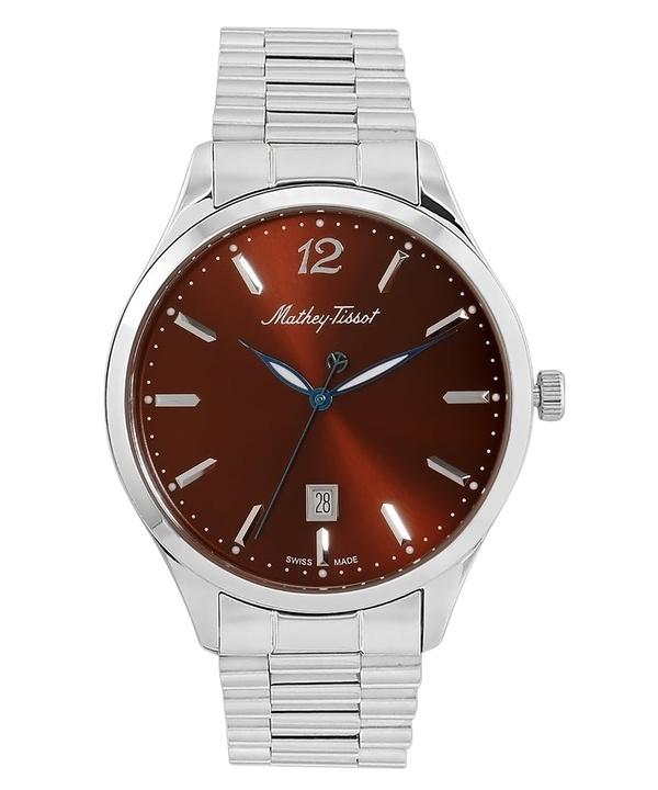 Mathey-Tissot Urban Metal Brown Dial Quartz H411MAM Men's Watch