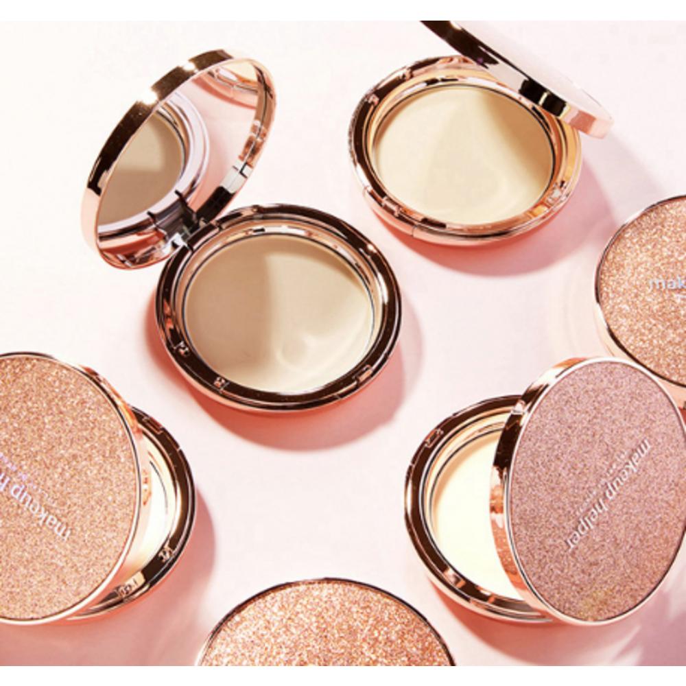 Makeup Helper Art Pact Original Professional Finish Rose Glitter Pact Powder 25 г, нет. 23 Натуральный бежевый, 1 шт.