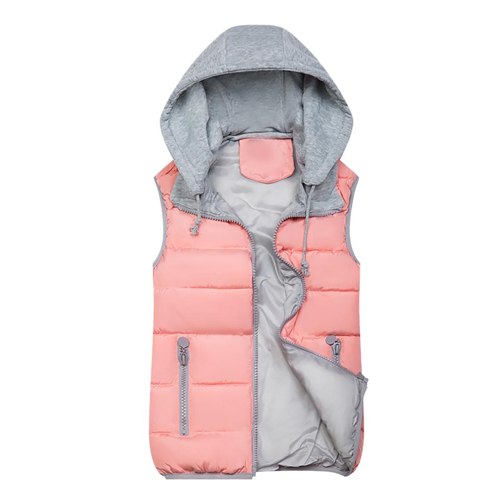 Fashion Women Warm Coat Vest Jacket Waistcoat Hooded Waistcoat