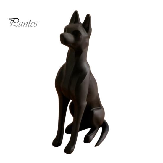 Декоративная фигурка сидящей собаки, 3D-печатная статуэтка, Современная минималистичная статуя, Скульптура животного для домашнего офисного стола, Подарок для любителей домашних животных