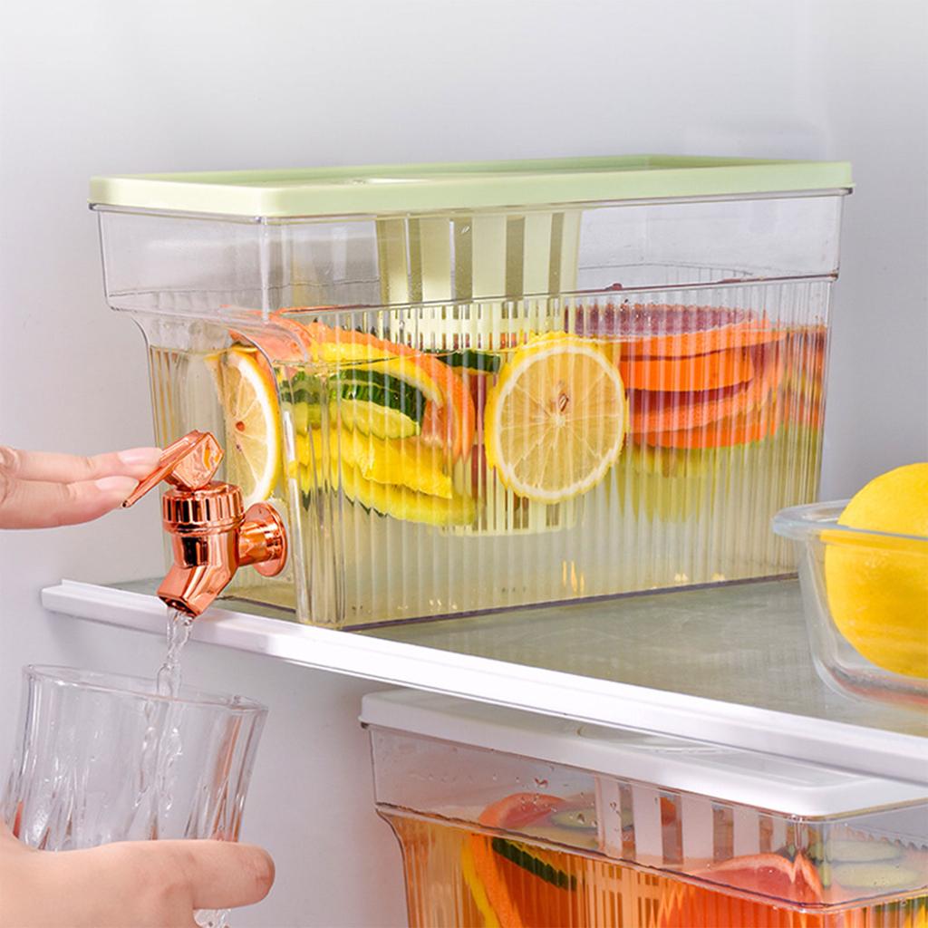 Холодильник Холодильники с краном Холодильники Большой емкости Портативный холодный чайник Фруктовый чайник Ведро из пластика