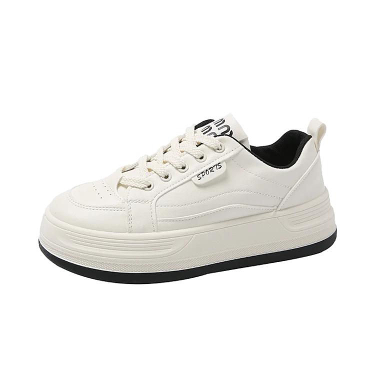 Мода 2024 года, новые популярные повседневные спортивные туфли на толстой подошве, белые женские туфли, весна-лето, универсальные туфли для нишевых досок