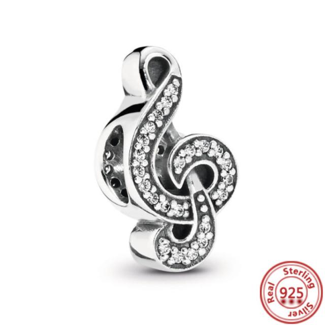 925 Silver Animal Character Love Series Clip Beads Pendant Fit Original  Charm Accessories Bracelet for Women DIY Jewelry