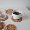 Unique Handmade Rattan Coasters for Insulation and Decoration Pack of 1