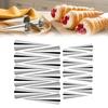 20pcs Non-Stick Croissant Baking Forms Stainless Steel Cannoli Tubes  Party Dessert