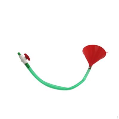 Воронка для пивного бонга с клапаном, шланг длиной 60 см, трубка без перегибов, наполнение для отпуска, Рождества