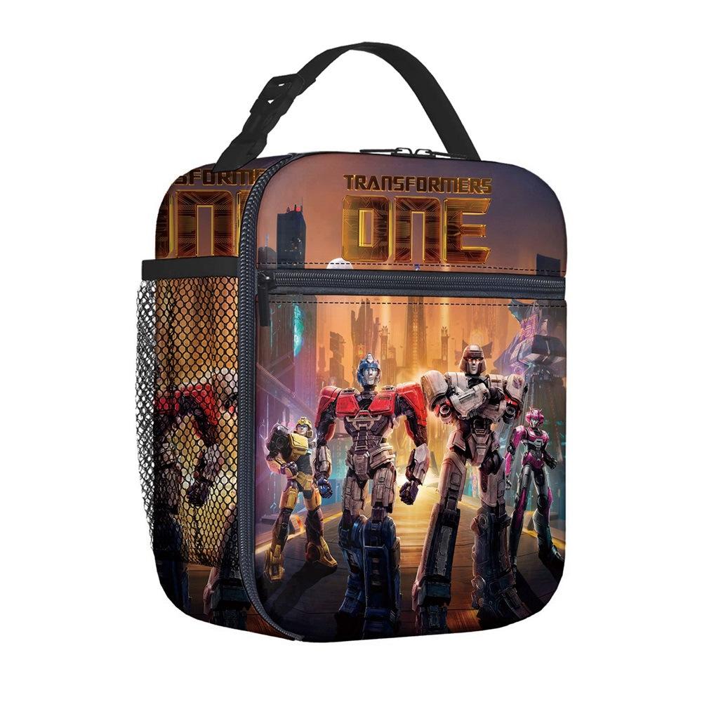 Handheld Meal Bag Fully Printed Square Meal Bag Children'S Lunch Bag Elementary School Picnic Bag