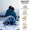 Customiz Name Personality Stitch Blanket Soft &Warm Sofa Office Bed Travel Lunch Break Blanket, Gift Suitable All Seasons