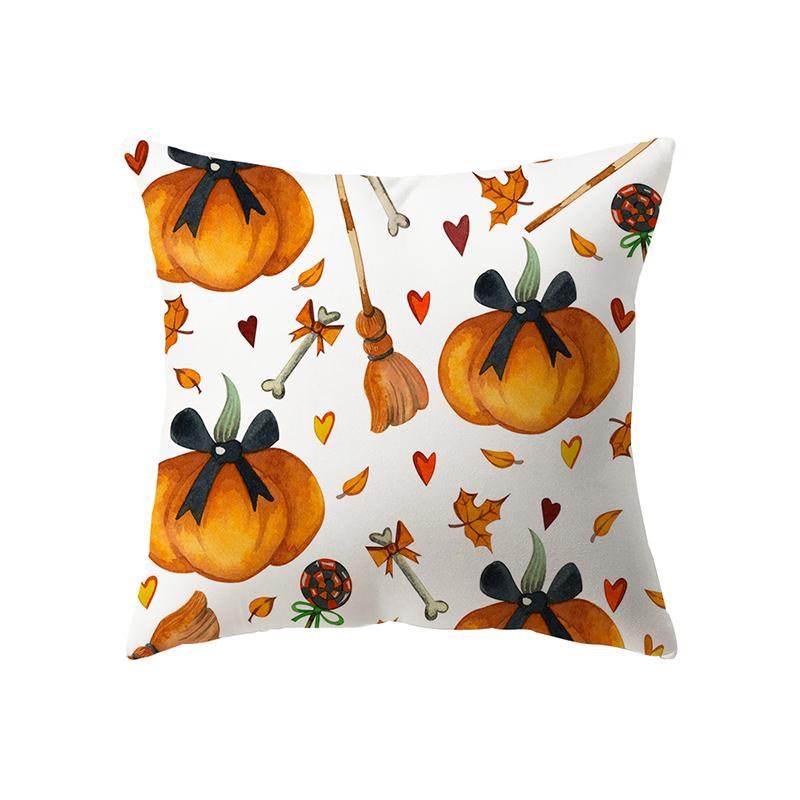 Подушка с принтом тыквы на тему Хэллоуина, чехол для дивана, праздничный подарок, украшение для вечеринки, домашний декор